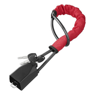 Antivol de volant pour fixation sur ceinture de securite avec 3 cles