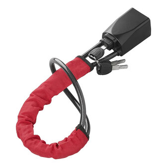 Antivol de volant pour fixation sur ceinture de securite avec 3 cles
