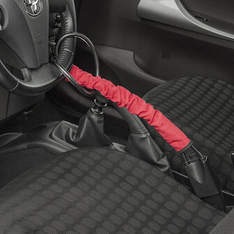 Antivol de volant pour fixation sur ceinture de securite avec 3 cles