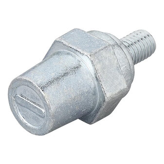 Jeu de bornes de batterie vissables (+) et (-) en zinc M8