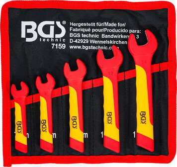 5-pieces VDE Open End Spanner Set, 7-14 mm