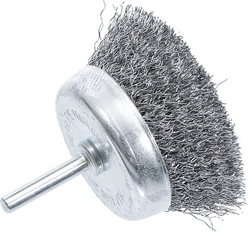 Brosse ronde reception de goupille 6 mm &Oslash; 75 mm