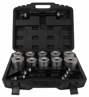 Kit d&rsquo;extraction et d&rsquo;installation de silentblocs et roulements 27 pieces
