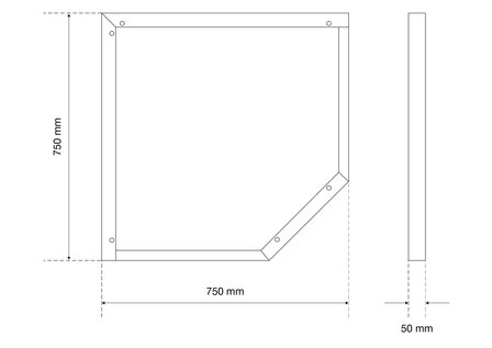 Sous-structure pour tiroirs et armoires d&rsquo;atelier reglable en hauteur element de coin