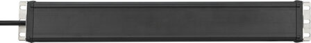 Multiprise 2 prises noire 3 m H05VV-F 3G1,5 format 19