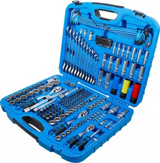 Jeu de douilles Gear Lock 6,3 mm (1/4) / 10 mm (3/8) / 12,5 mm (1/2) 218 pieces