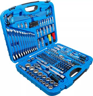 Jeu de douilles Gear Lock 6,3 mm (1/4) / 10 mm (3/8) / 12,5 mm (1/2) 218 pieces