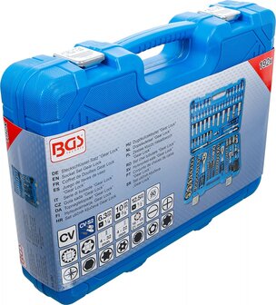 Coffret de Douilles Gear Lock 6,3 mm (1/4) / 10 mm (3/8) / 12,5 mm (1/2) 192 pieces