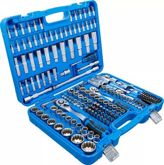 Coffret de Douilles Gear Lock 6,3 mm (1/4) / 10 mm (3/8) / 12,5 mm (1/2) 192 pieces