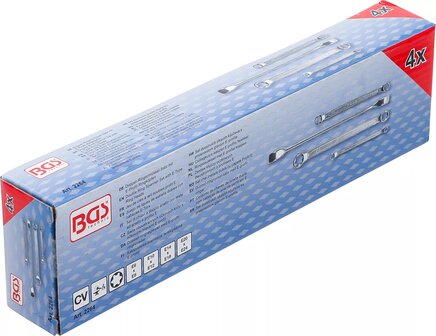 Jeu de cles a il doubles profil E E6xE8 - E20xE24 4 pieces