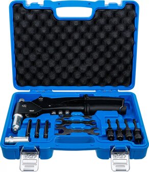 Jeu de pinces a riveter pour rivets standard, ecrous et goujons de rivetage