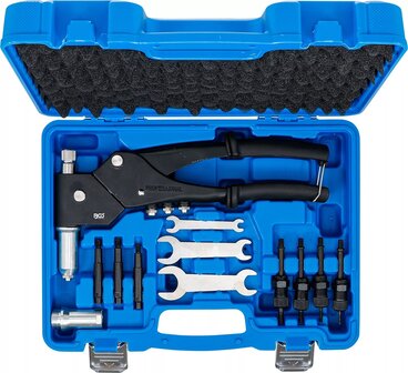 Jeu de pinces a riveter pour rivets standard, ecrous et goujons de rivetage