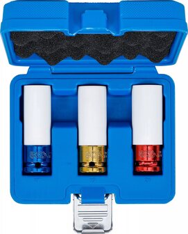 Douilles a choc avec protection (1/2) 3 pieces