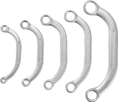 5 pieces Obstruction Ring Spanner Set, Inch Tailles 1/4 - 7/8