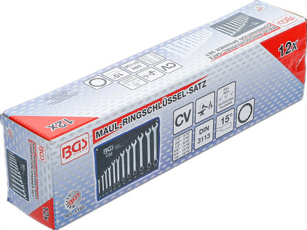 Jeu de cles mixtes en pouce 1/4 - 15/16 12 pieces