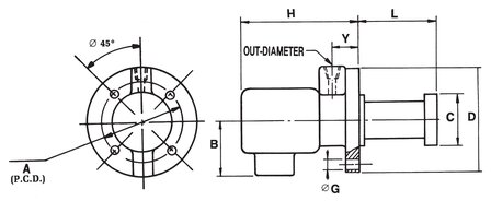 Pompe de refroidissement 240 mm 12,5 kg