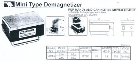 Demagnetiseur 0,3A