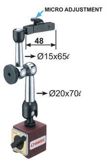 Base magnetique force de serrage 30 kg