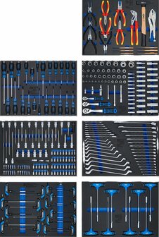 Servante d'atelier 7 tiroirs avec 286 outils