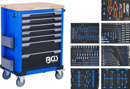 Servante d'atelier 7 tiroirs avec 286 outils