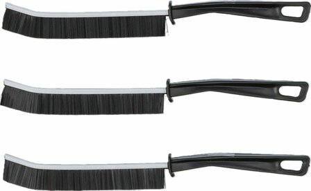Jeu de brosses d'angle de nettoyage a soies dures 230 mm 3 pcs