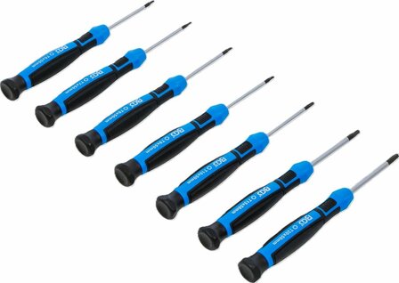 Jeu de tournevis de precision profil T (pour Torx) 7 pieces