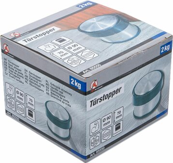 Butee de porte acier inoxydable 90 x 70 mm 2 kg