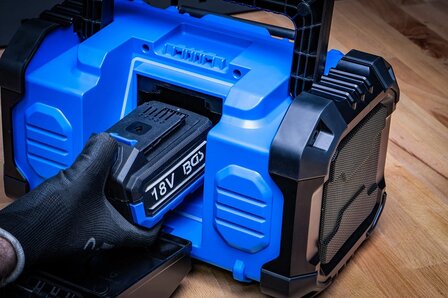 Radio DAB sur batterie Hybride 18 V et 230 V sans batterie