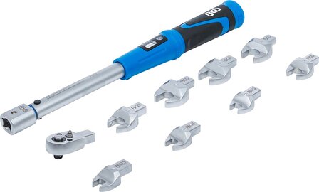 Jeu de cles dynamometriques pour outils enfichables de 9 x 12 mm 10 - 50 Nm 10 pcs