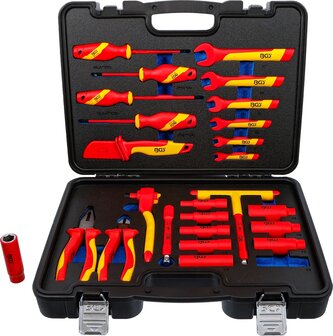 Jeu de douilles VDE Empreinte 10 mm (3/8) 25 pieces