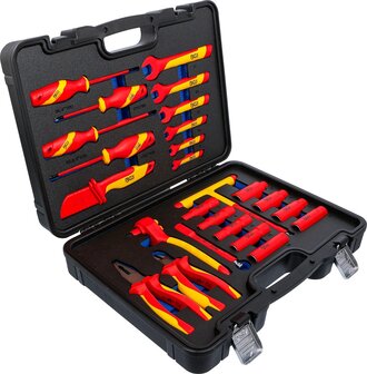 Jeu de douilles VDE Empreinte 10 mm (3/8) 25 pieces