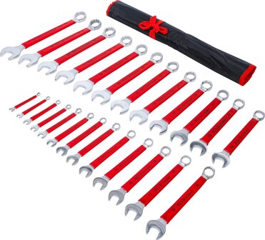 Jeu de cles mixtes avec poignee antiderapante 6 - 32 mm 25 pcs