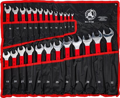 Jeu de cles mixtes avec poignee antiderapante 6 - 32 mm 25 pcs