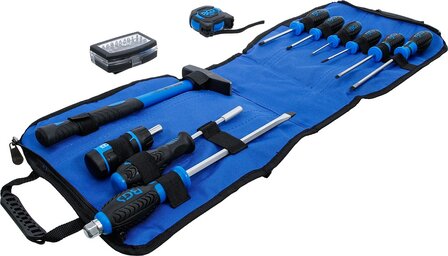 Sac a outils avec poignee telescopique mobile 66 pcs