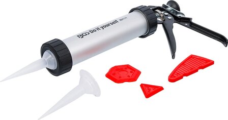 Pistolet a cartouches alu avec kit lisseurs de joint 5 pcs