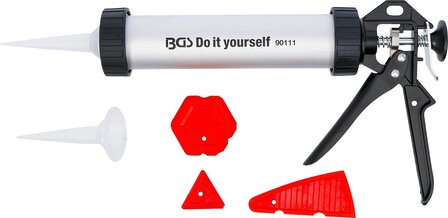 Pistolet a cartouches alu avec kit lisseurs de joint 5 pcs