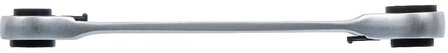 Double cle annulaire a cliquet reversible 4-en-1