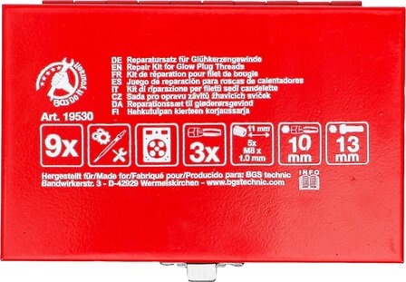Kit de reparation pour filet de bougie M8 x 1,0