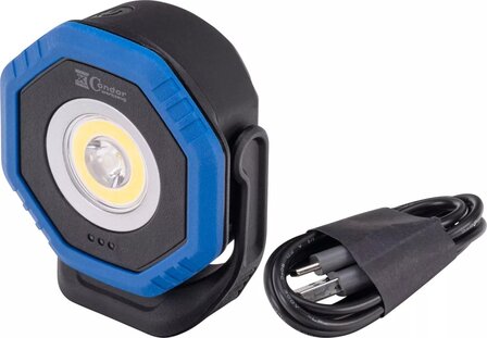 Projecteur de poche avec recharge sans fil, COB-LED Twin Beam 2-en-1