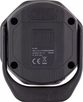 Projecteur de poche avec recharge sans fil, COB-LED Twin Beam 2-en-1