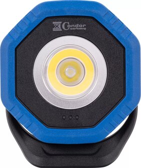 Projecteur de poche avec recharge sans fil, COB-LED Twin Beam 2-en-1