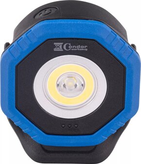 Projecteur de poche avec recharge sans fil, COB-LED Twin Beam 2-en-1