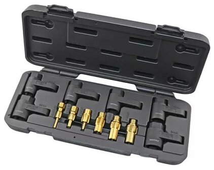 Jeu de tarauds pour capteur EGT (M12&ndash;M22, revetement titane) 12-pieces