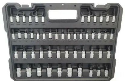 Coffret de douilles Torx 1/4 + 3/8 + 1/2 101 pieces