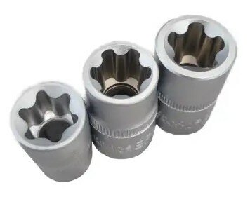 Coffret de douilles Torx 1/4 + 3/8 + 1/2 101 pieces