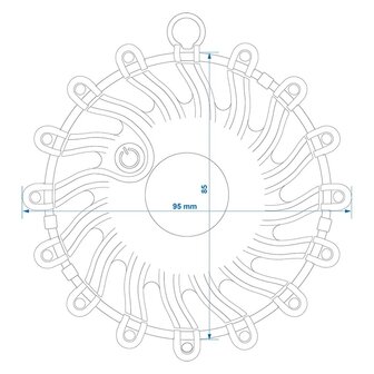 Disque d'avertissement 16 LED orange