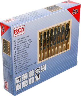 Jeu de meches HSS 14 - 25,5 mm 8 pieces