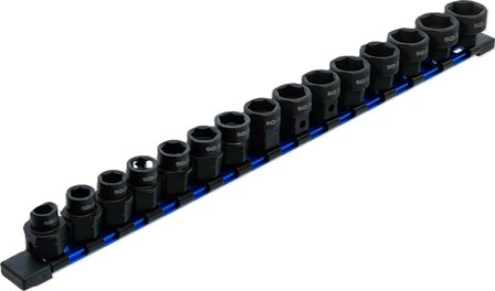 Douille a choc six pans extra plates (1/2) 10 - 24 mm 15 pieces