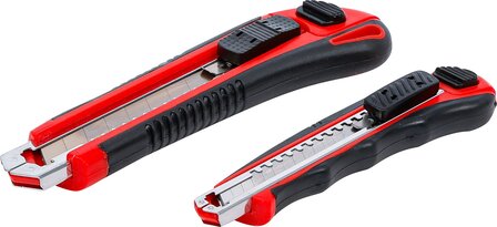 Jeu de cutters a lames universelle Largeur de lame 9 / 18 mm 2 pieces