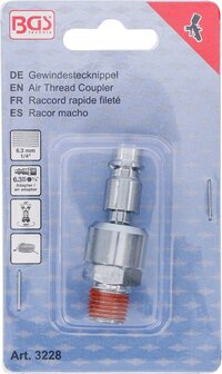 Raccord rapide filete filet exterieur 6,3 (1/4)